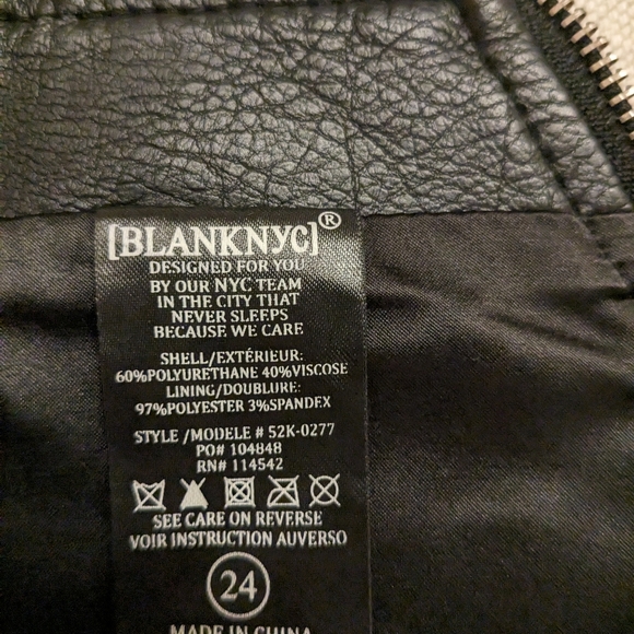 Black NYC/Free People vegan leather mini skirt - Picture 5 of 8